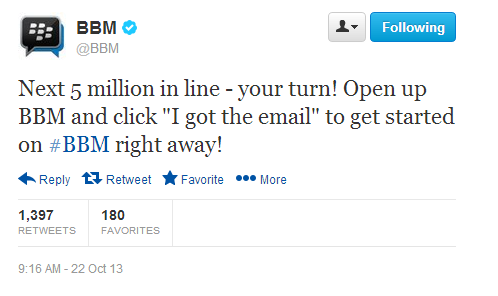 Blackberry Messenger Didownload 5 Juta Kali dalam 8 Jam! 2 twit