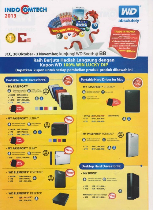 Indocomtech 2013: Promo Murah Ragam Aksesoris Komputer 3 30-WD-2-001