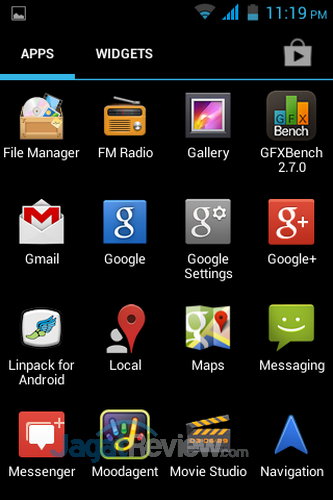 Acer Liquid Z3 - App Drawer