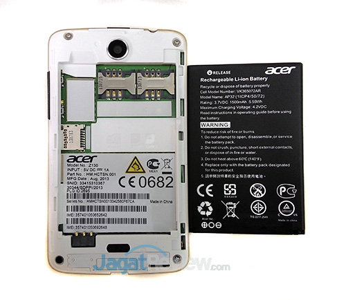 Review Acer Liquid Z3: Smartphone Android Mungil, Murah, dan (Cukup) Kencang 10 Acer Liquid Z3 - Dalam