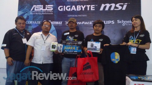 AOCT 2013 Nasional: Jawara Overclocking Amatir Telah Didapatkan! 7 Tim giani_gracio dengan perwakilan dari Corsair (DTG) dan MicroPack.