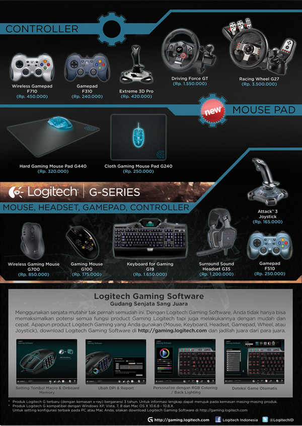 Indocomtech 2013: Promo Murah Ragam Aksesoris Komputer 27 Logitech G IndocomteE16FAA test