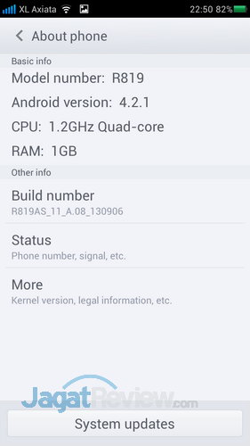 Oppo Find Mirror R819 - About