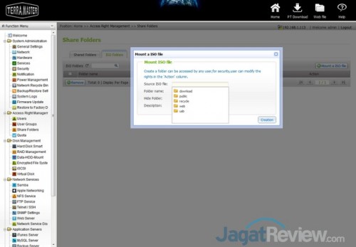 Salah satu fitur yang ada memungkinkan pengguna menggunakan virtual drive untuk file ISO.