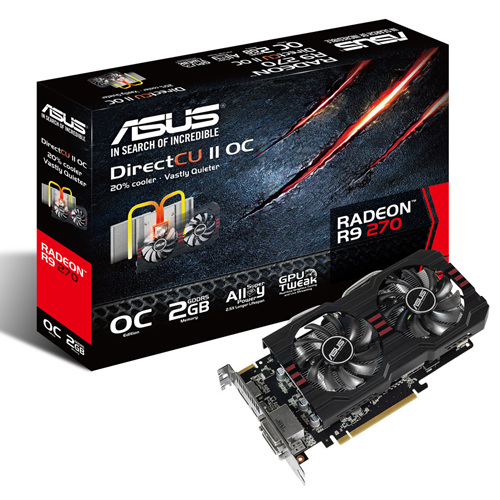 Parade VGA AMD Radeon R9 270 2GB (Non-X) 2 asus r9 270 925 5600_oc 975 5600