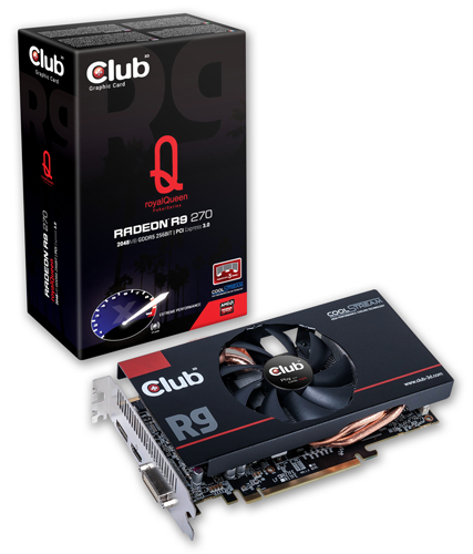 Parade VGA AMD Radeon R9 270 2GB (Non-X) 3 club3d r9 270 royalqueen 955 5600