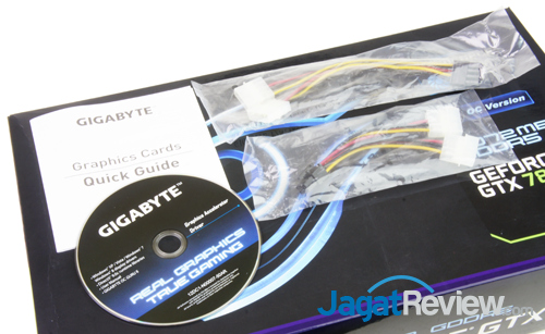 Review Gigabyte GTX 780 Ti Windforce 3X OC: Gaming Kencang dengan Full GK110 Clock 1GHz 11 gigabyte gtx 780 ti windforce 3x oc accessories