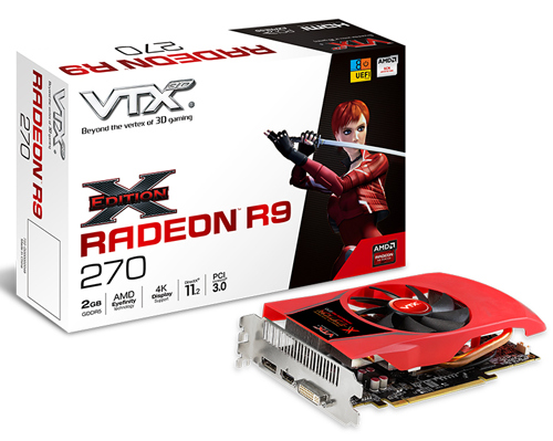 Parade VGA AMD Radeon R9 270 2GB (Non-X) 1 x edition vtx3d r9 270 oc 955 5600