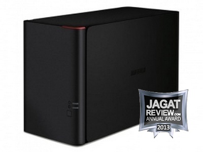 Network Attached Storage (NAS) Kelas SOHO Terbaik 2 Buffalo LinkStation 420 - Silver