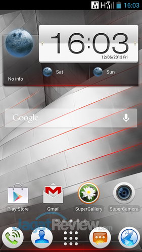 Lenovo K900 - Homescreen utama
