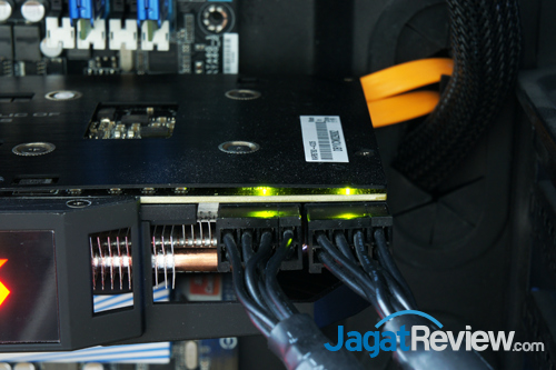 asus rog mars 760 power connectors led green