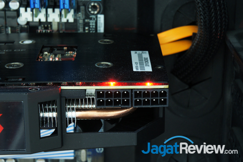 asus rog mars 760 power connectors led red