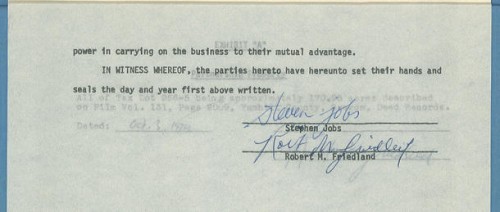 Dokumen Bisnis Steve Jobs tahun 1978 Terjual US$ 40.000 1 steve