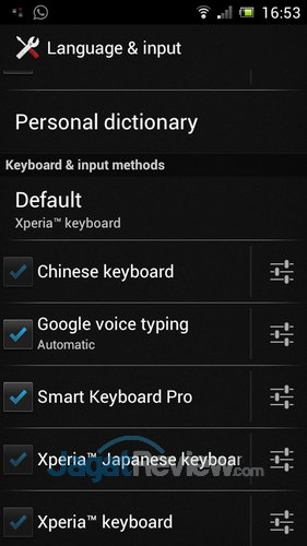 Keyboard Default