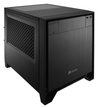 Corsair Rilis Casing PC Mini-ITX High-End Obsidian 250D 3 250D_hero_down_from_left