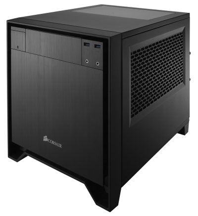 Corsair Rilis Casing PC Mini-ITX High-End Obsidian 250D 4 250D_hero_down_from_right
