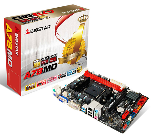 Parade Motherboard FM2+: AMD Kaveri 6 BIOSTAR A78MD