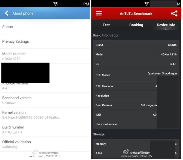 Smartphone Android Nokia Muncul di AnTuTu Benchmark 5 Nokia Normandy NPU