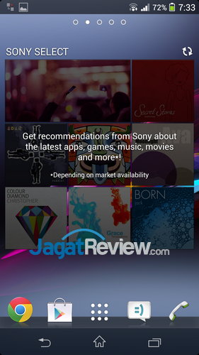 Review Sony Xperia Z1: Smartphone Android Tahan Air Terbaik 4 Sony Xperia Z1 - Homescreen 2