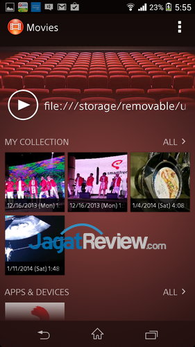 Review Sony Xperia Z1: Smartphone Android Tahan Air Terbaik 9 Sony Xperia Z1 - Movie