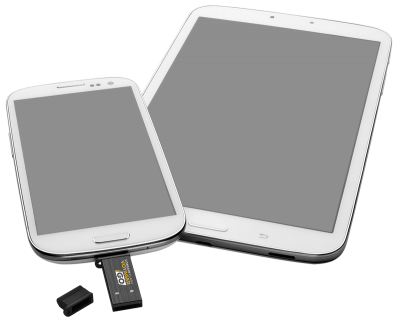 Corsair Perkenalkan Flash Disk USB On-The-Go Berkapasitas Besar 3 VoyagerGo_plugged_into_smartphone