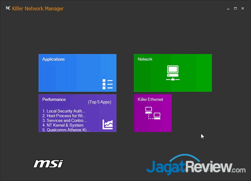 msi z87m gaming killer network manager