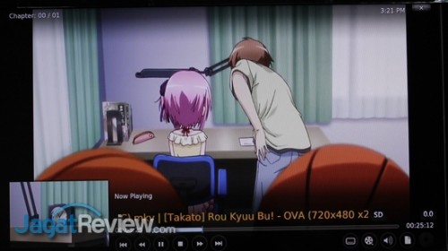 Tampilan ketika memutar video dengan aplikasi XBCM.