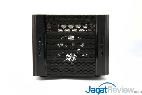 Hands-On Review Cooler Master Elite 130: Casing Mini-ITX Yang Mendukung Water Cooling Compact 1 Tampak depan