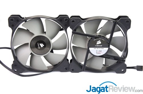 Review Corsair Hydro Series H105: Water Cooling dengan Penampilan Baru Dan Radiator Lebih Tebal 15 2 kipas yang disertakan dalam paket penjualan