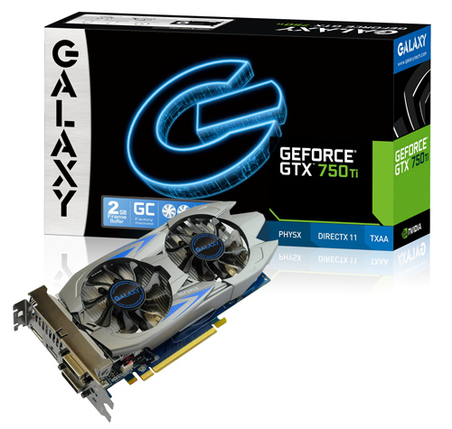 Parade VGA NVIDIA GeForce GTX 750 Ti 2 GALAXY GTX 750 Ti 1110 1189 5400