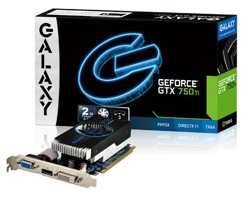 Parade VGA NVIDIA GeForce GTX 750 Ti 36 GALAXY GTX 750 Ti OC 1072 1150 5400