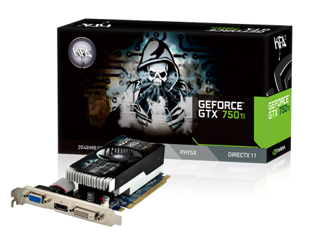 Parade VGA NVIDIA GeForce GTX 750 Ti 5 KFA2 GTX 750 Ti OC 1072 1150 5400