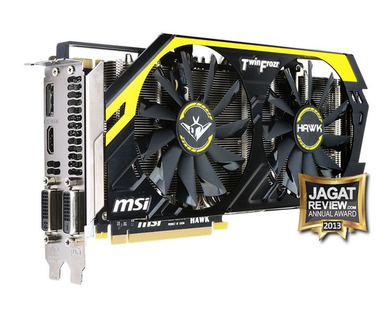 VGA Gaming Terbaik Tahun 2013 (Rp 3 Juta - Rp 4 Juta) 4 MSI GTX 760 HAWK