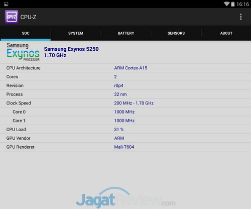 Review Google Nexus 10 (KitKat): Tablet Android Dual Core Kencang 4 Nexus 10 CPUZ