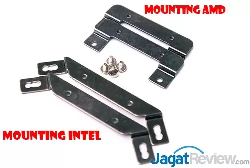 Review Cooler Master Nepton 280L, Water Cooling dengan Radiator Ekstra Besar 12 Mounting bracket untuk Water Block. AMD pada bagian atas dan INTEL pada bagian bawah.