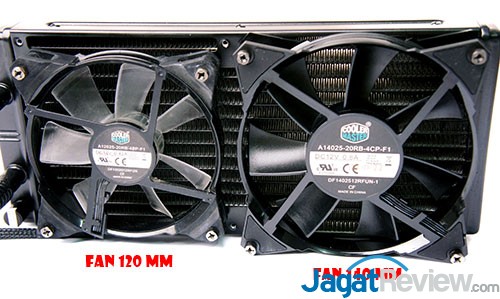 Review Cooler Master Nepton 280L, Water Cooling dengan Radiator Ekstra Besar 17 Tidak hanya dapat digunakan dengan menggunakan 140 mm fan akan tetapi 120 mm fan pun dapat digunakan