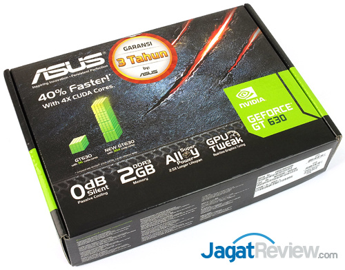 Review VGA NVIDIA GT 630  asus gt 630 kepler front box