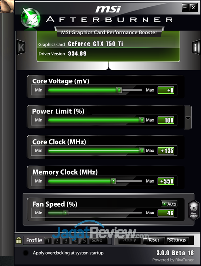 Overclocking NVIDIA GeForce GTX 750 Ti: Menguras Potensi GPU Maxwell 2 nvidia gtx 750 ti oc afterburner