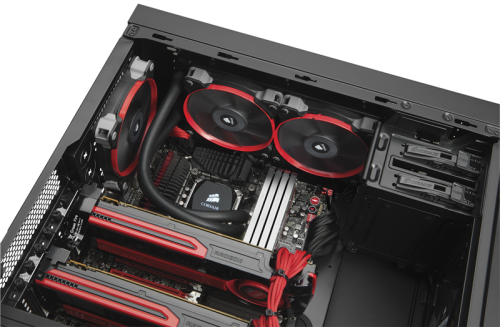 Corsair Rilis Casing Mid-Tower Obisidian 450D 9 450D_close_up_hydro_series_install