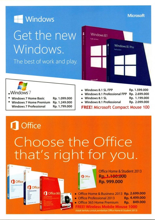 Mega Bazaar Consumer Show 2014: Promo Murah Ragam Aksesoris Komputer 8 MICROSOFT_01