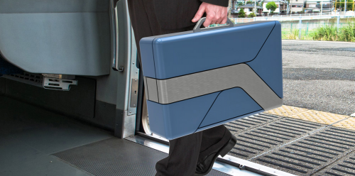 Commute-Case Skuter Elektrik dengan Fungsi Koper 2 commute case