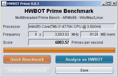 Overclocking dengan ASRock Z87 Extreme4 6 HwbotPrime
