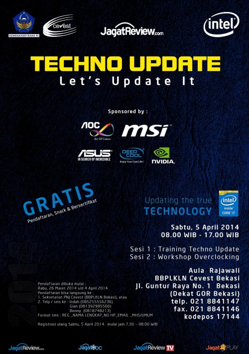 Techno Update 2014 akan Hadir di Bekasi! 1 PNJ Flyer A5 HighRess