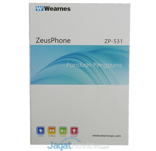 Review Wearnes ZeusPhone ZP-531: Smartphone Android Dua Jutaan Berlayar Besar 8 Paket penjualan wearness zeusphone 2