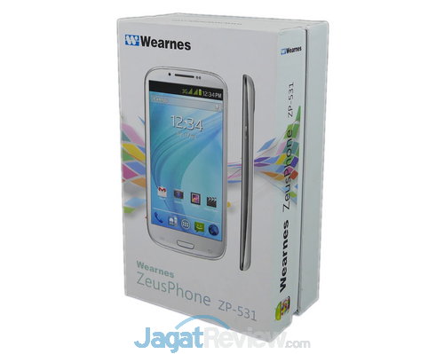 Review Wearnes ZeusPhone ZP-531: Smartphone Android Dua Jutaan Berlayar Besar 5 Paket penjualan wearness zeusphone