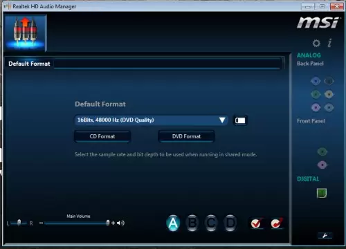 Realtek HD Audio Manager