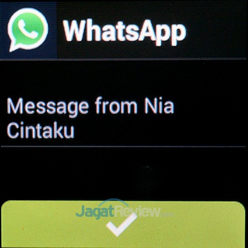 Review SpeedUp SmartWatch: Jam Pintar Android Kitkat Murah 23 SpeedUp Smartwatch - Notifikasi