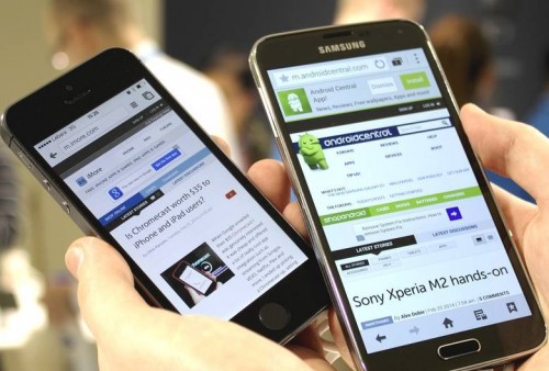 Kemunculan iPhone 5S Masih lebih Baik dari Galaxy S5? 1 galaxy iphone