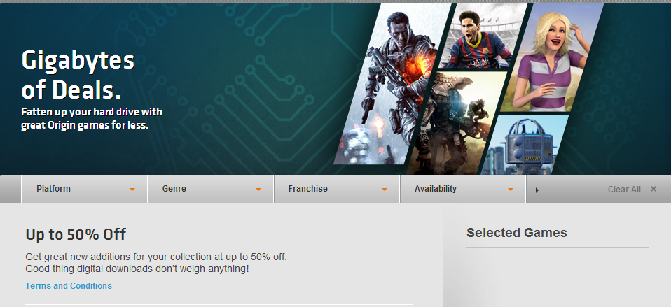 EA Diskon Besar-Besaran Game Original di Origin! 12 origin gigabyte of deals