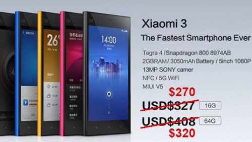Xiaomi Mi3 Versi Tegra 4 & Snapdragon 800 Turun Harga! 2 xioami